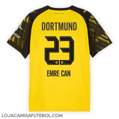 Camisa de Futebol Borussia Dortmund Emre Can #23 Equipamento Principal 2025-26 Manga Curta Camisa de Futebol Borussia Dortmund Emre Can #23 Equipamento Principal 2025-26 Manga Curta